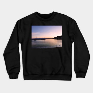 Lake sunset landscape Crewneck Sweatshirt